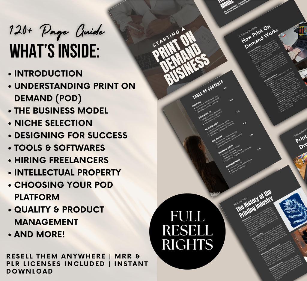 PLR/MRR Print on Demand Business Guide
