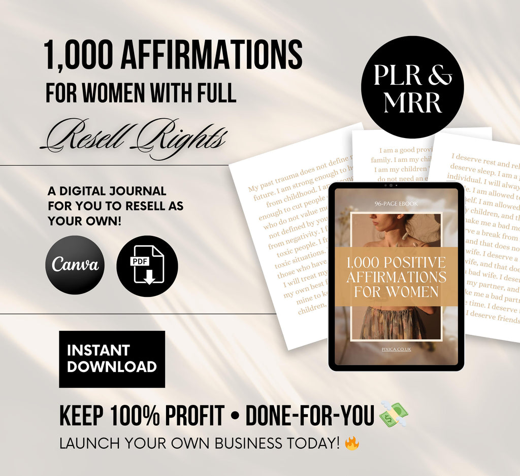 PLR/MRR 1000 Positive Affirmations eBook