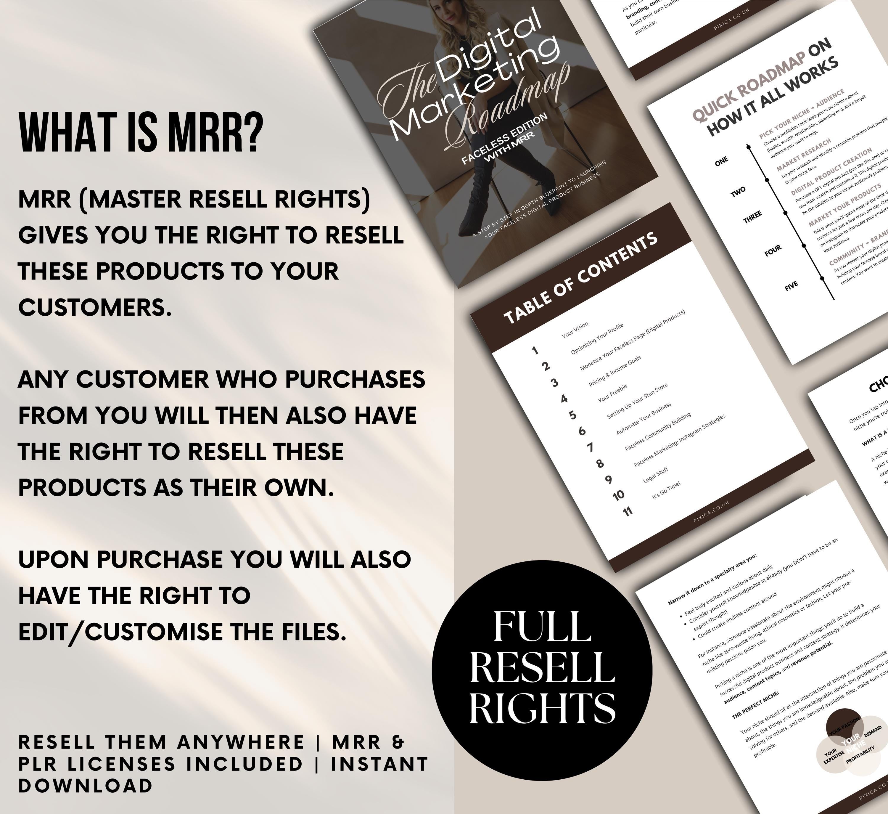 PLR/MRR Faceless Marketing Ebook