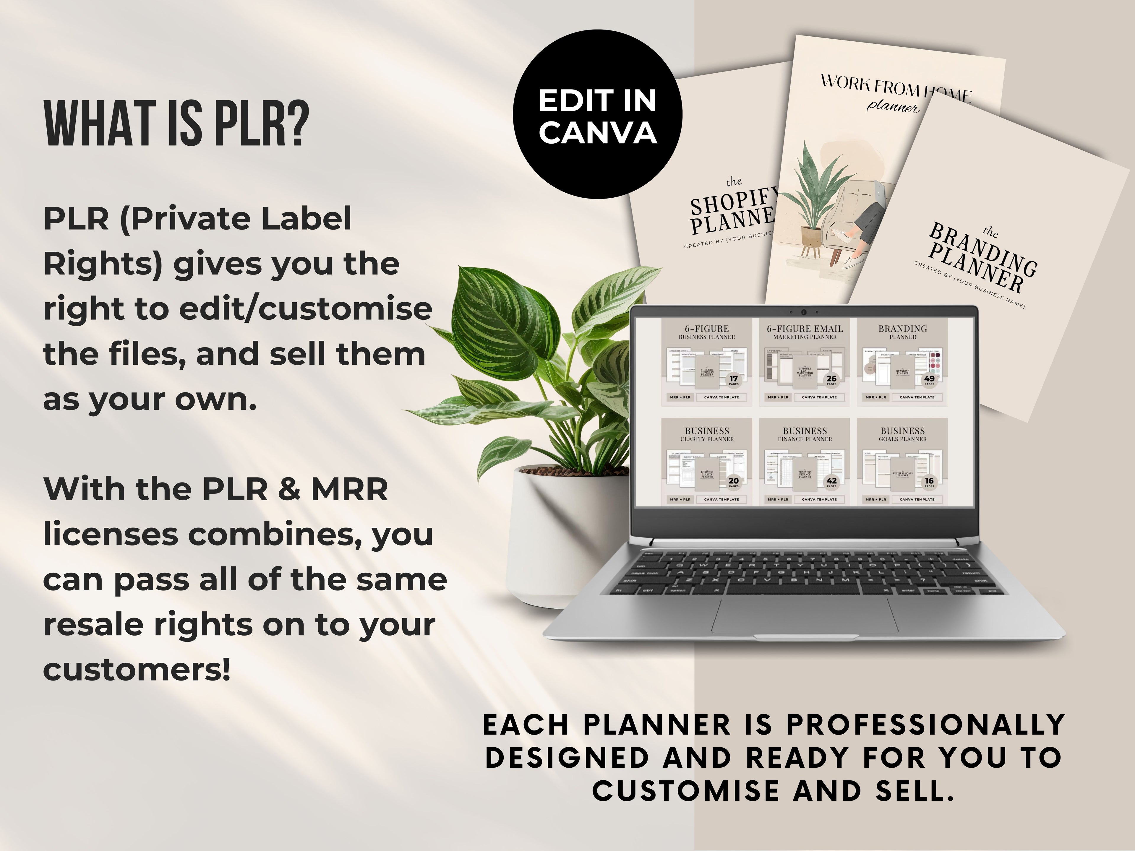 PLR/MRR 55 Business & Career Planner Bundle