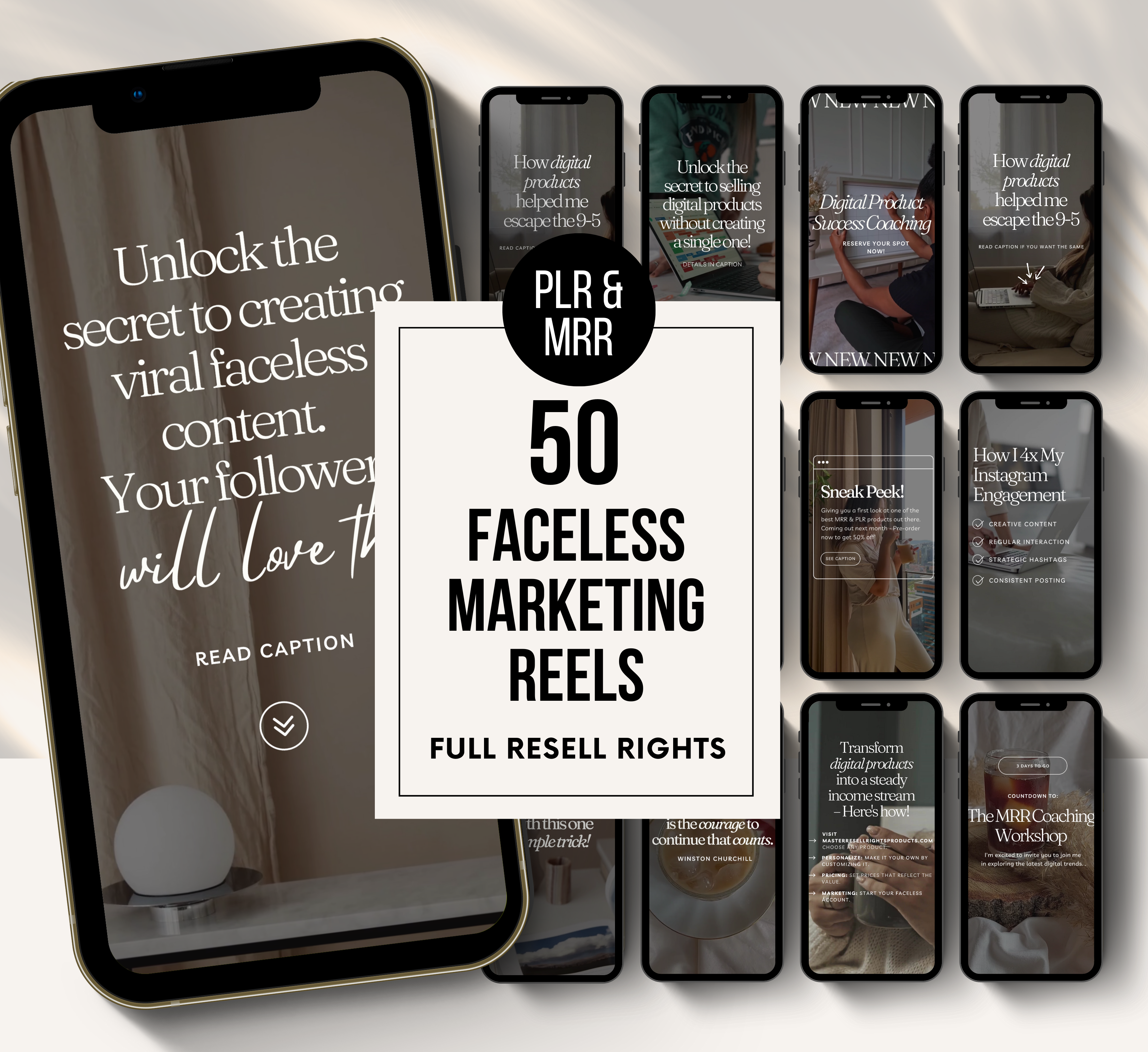 PLR/MRR 50 Digital Marketing Reels