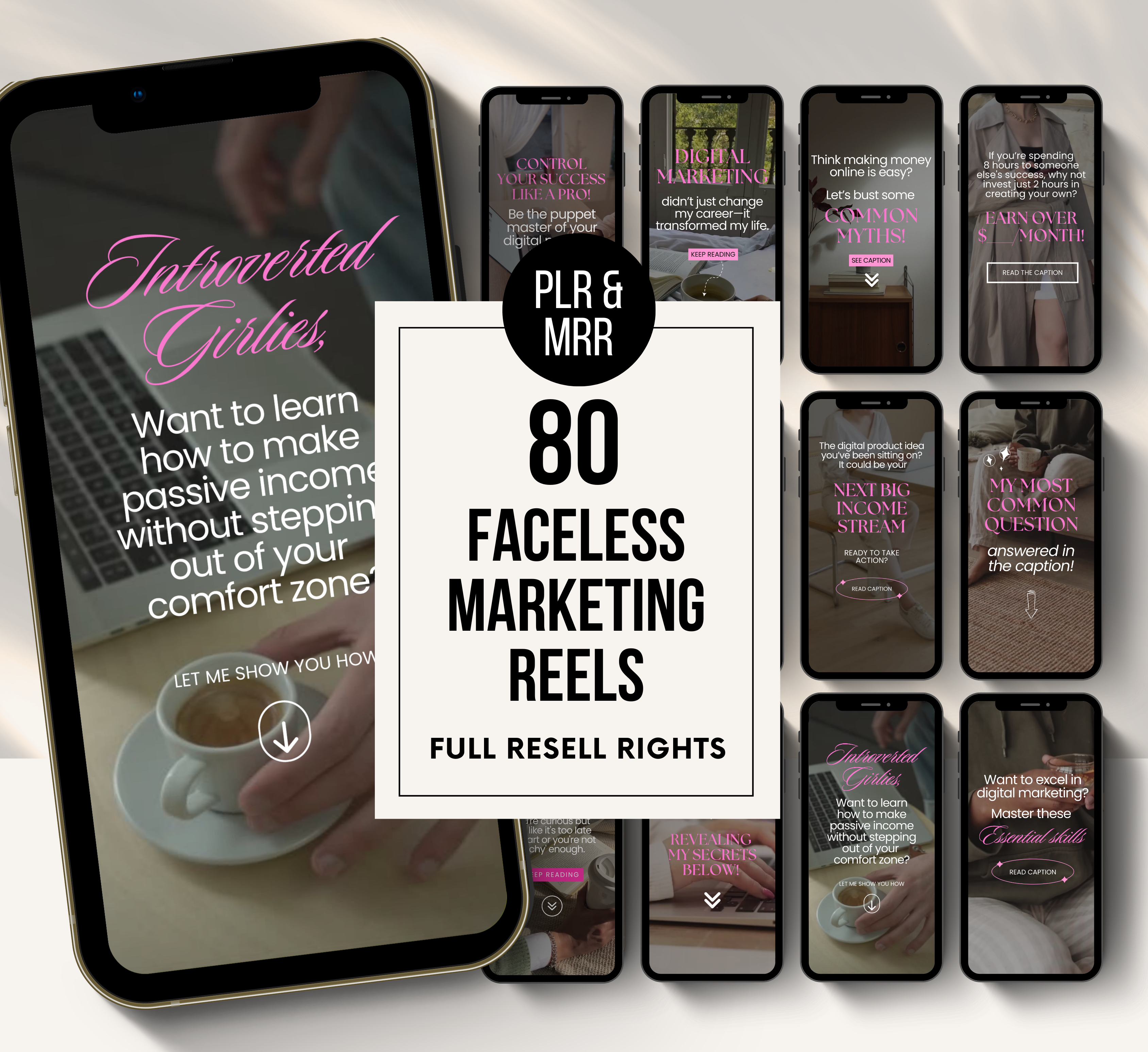 PLR/MRR 80 Digital Marketing Reels