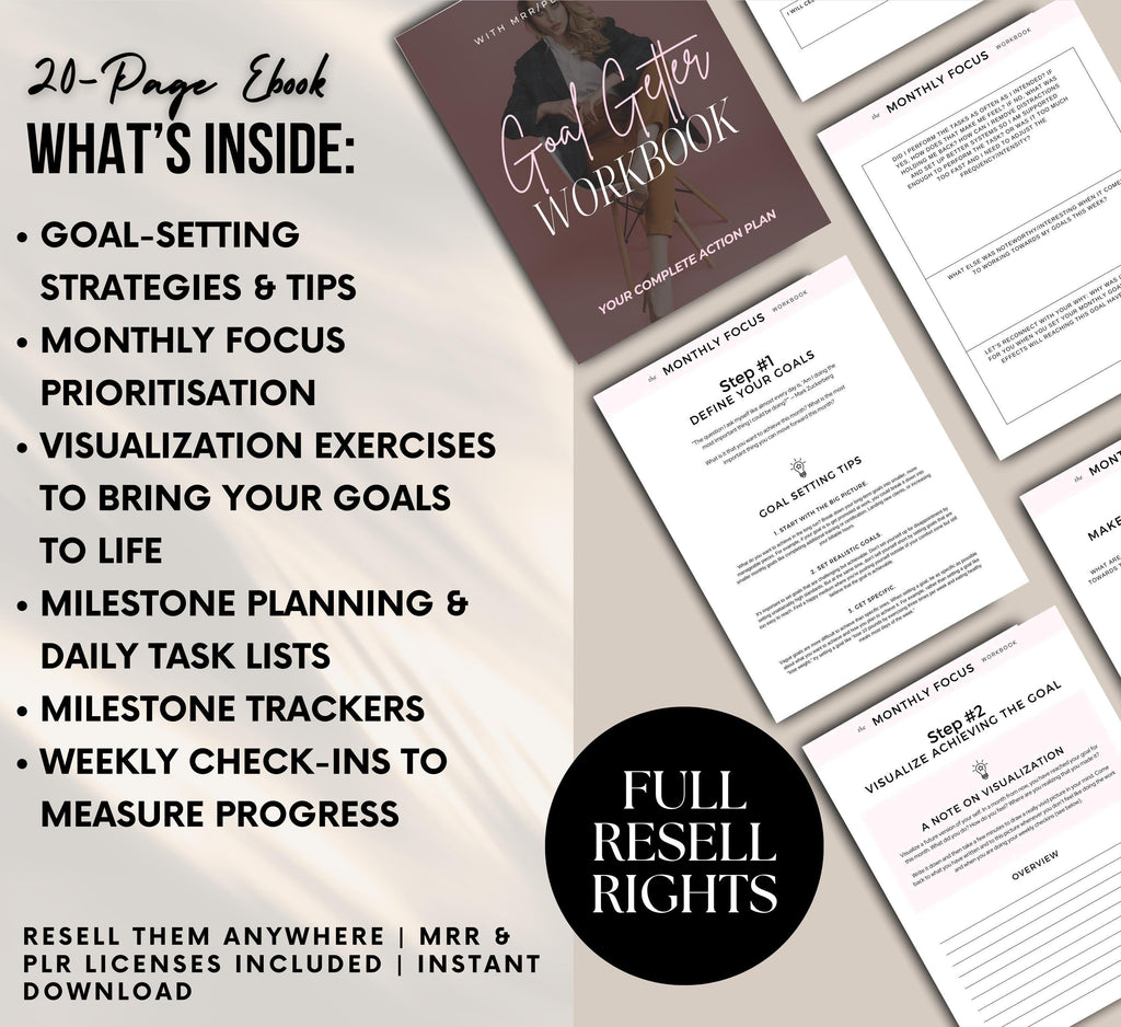 PLR/MRR Goal Getter Workbook