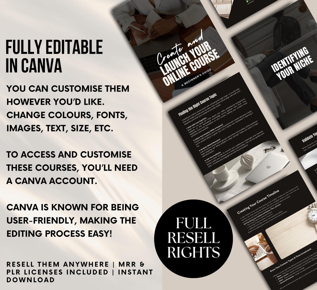 PLR/MRR Online Course Creation Guide