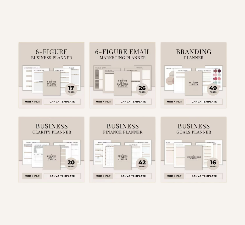 PLR/MRR 55 Business & Career Planner Bundle