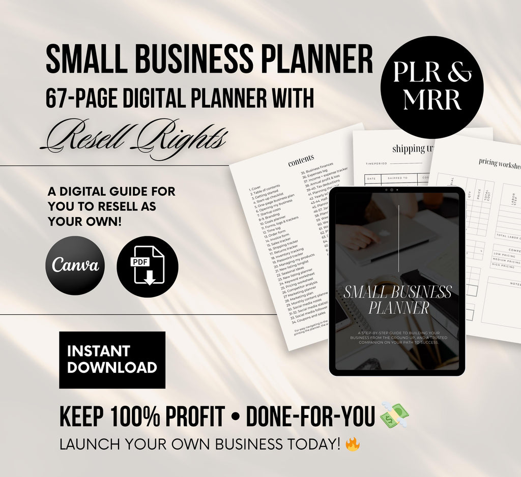 PLR/MRR Small Business Planner