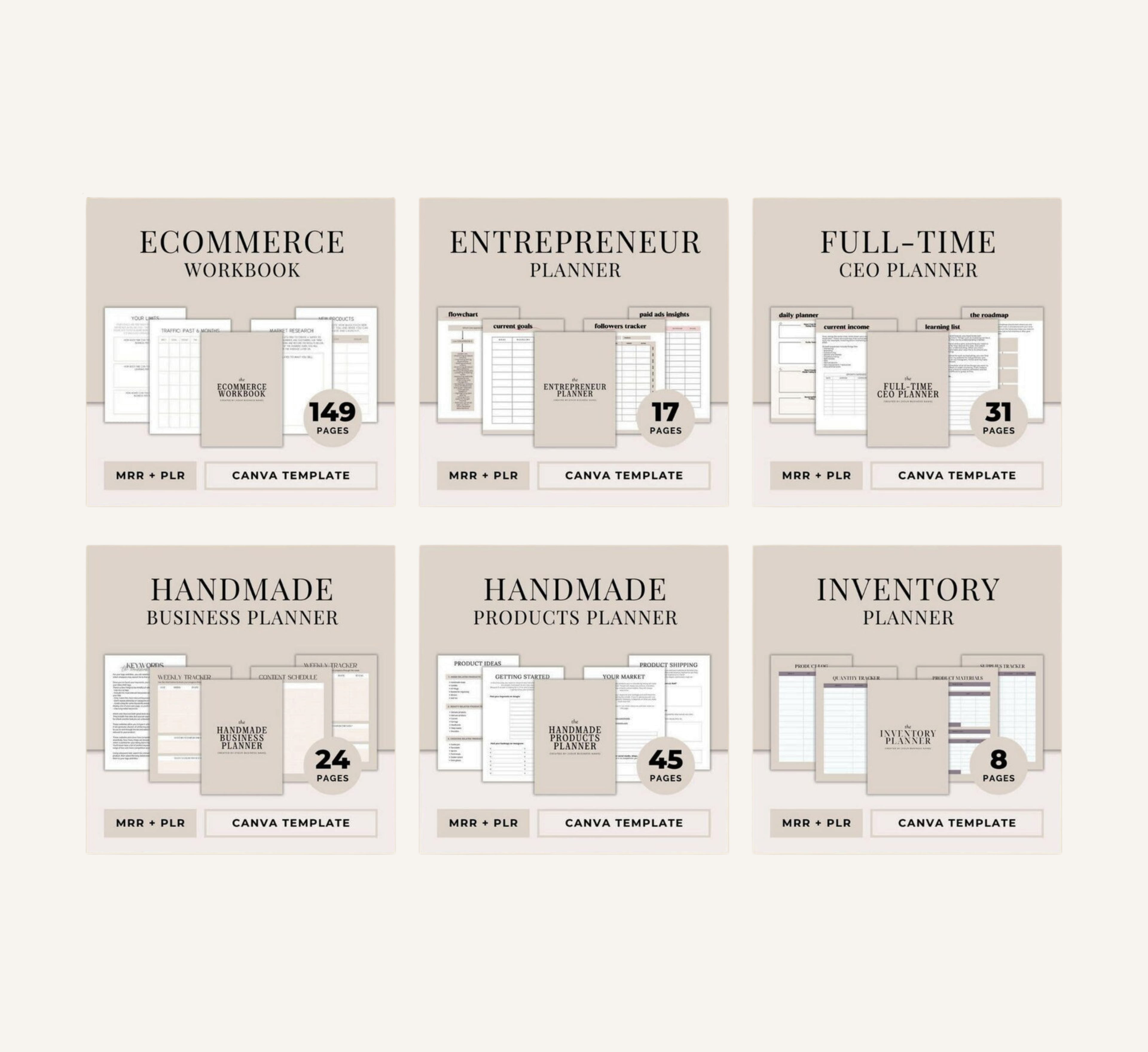PLR/MRR 55 Business & Career Planner Bundle
