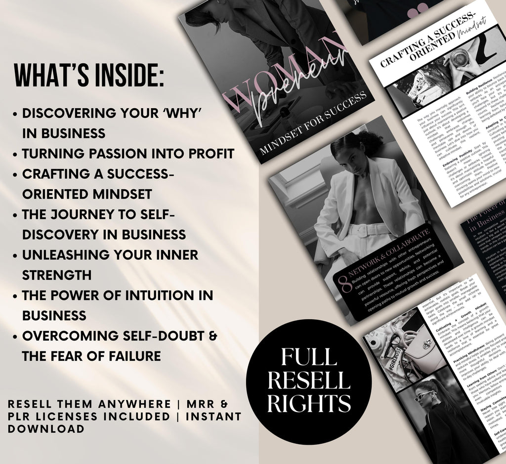 PLR/MRR Womanpreneur Success Ebook Guide