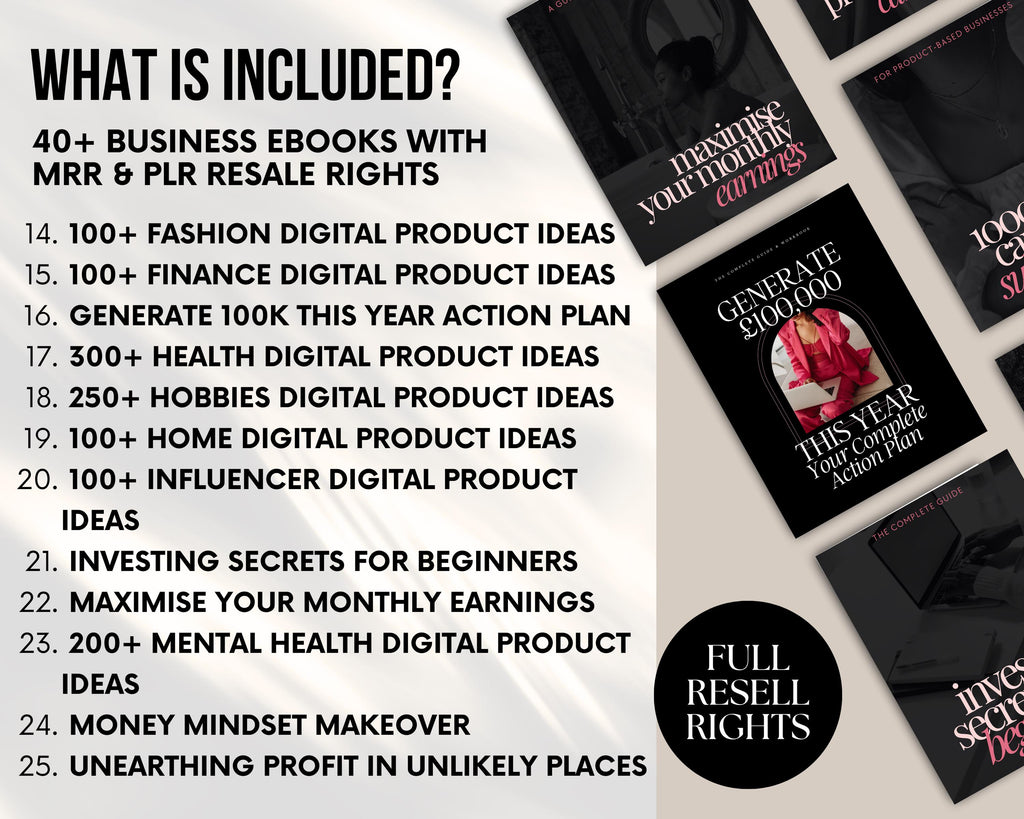 PLR/MRR Huge 50+ Business Ebooks Bundle