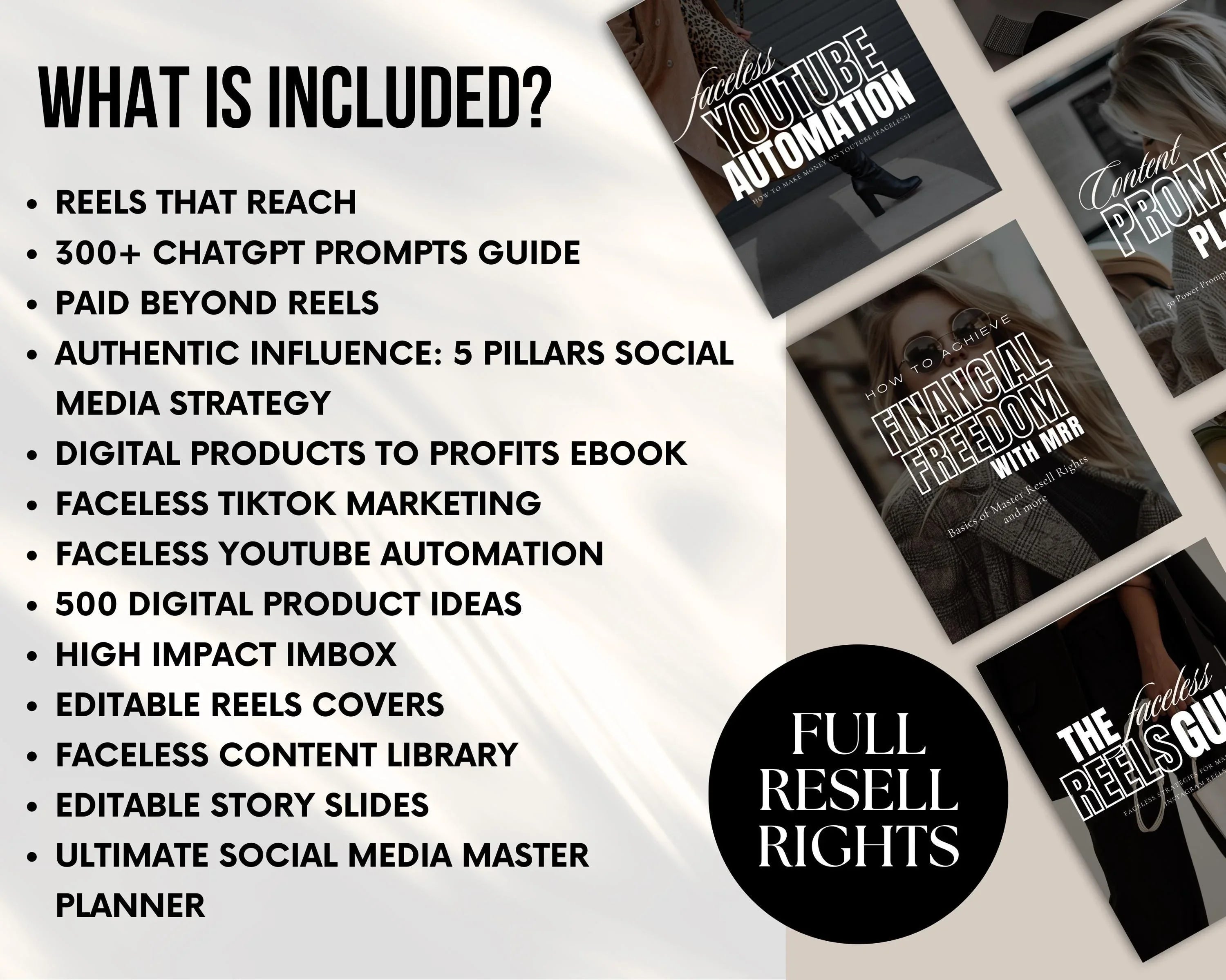 PLR/MRR 27 Faceless Marketing Bundle