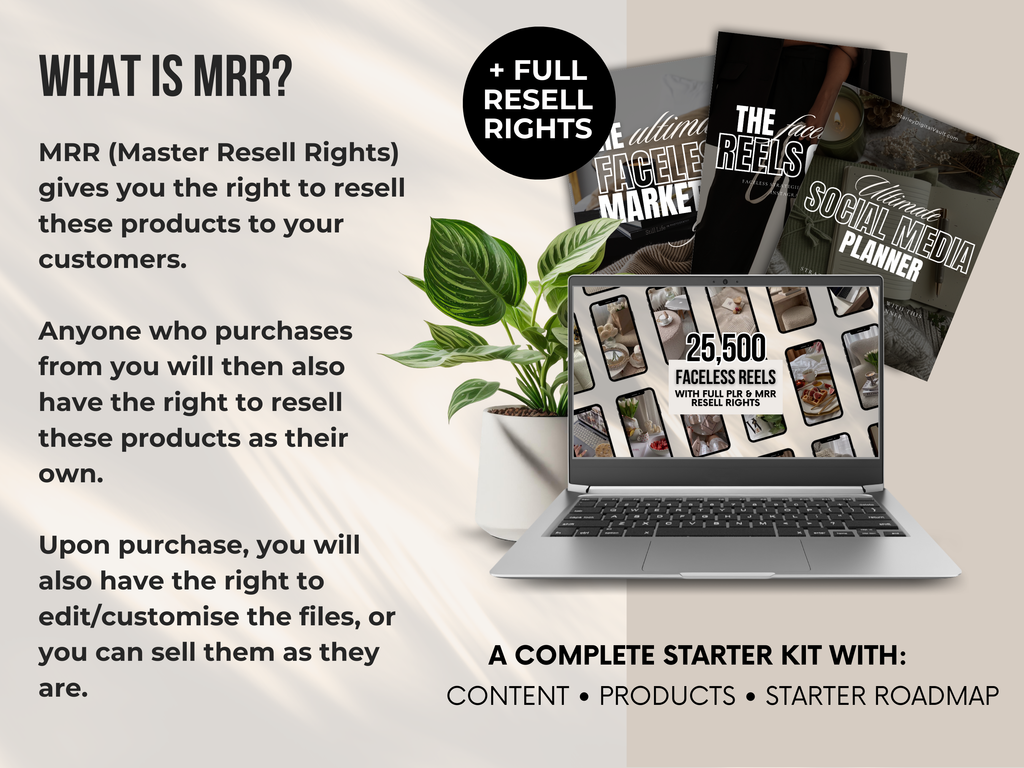 Start A Faceless Digital Product Business - Starter Kit