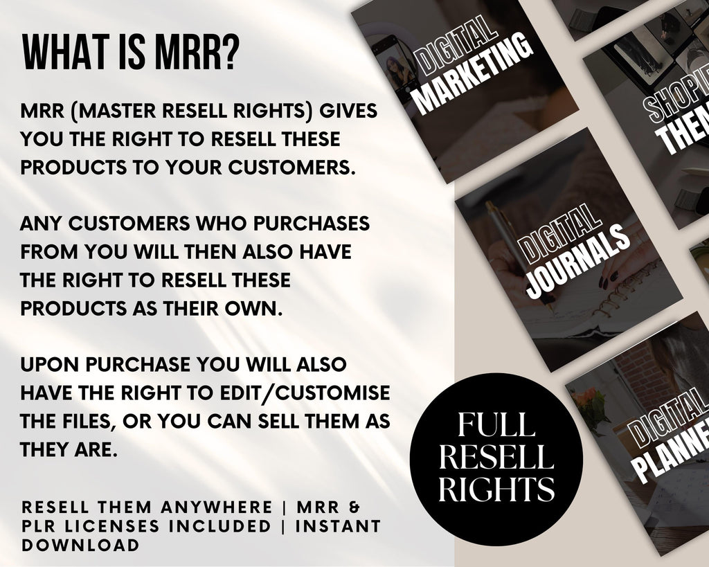 PLR/MRR 1000s Products Digital Product Vault