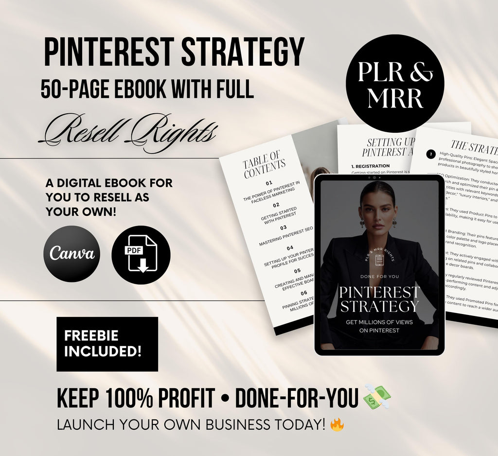 PLR/MRR Pinterest Marketing Ebook