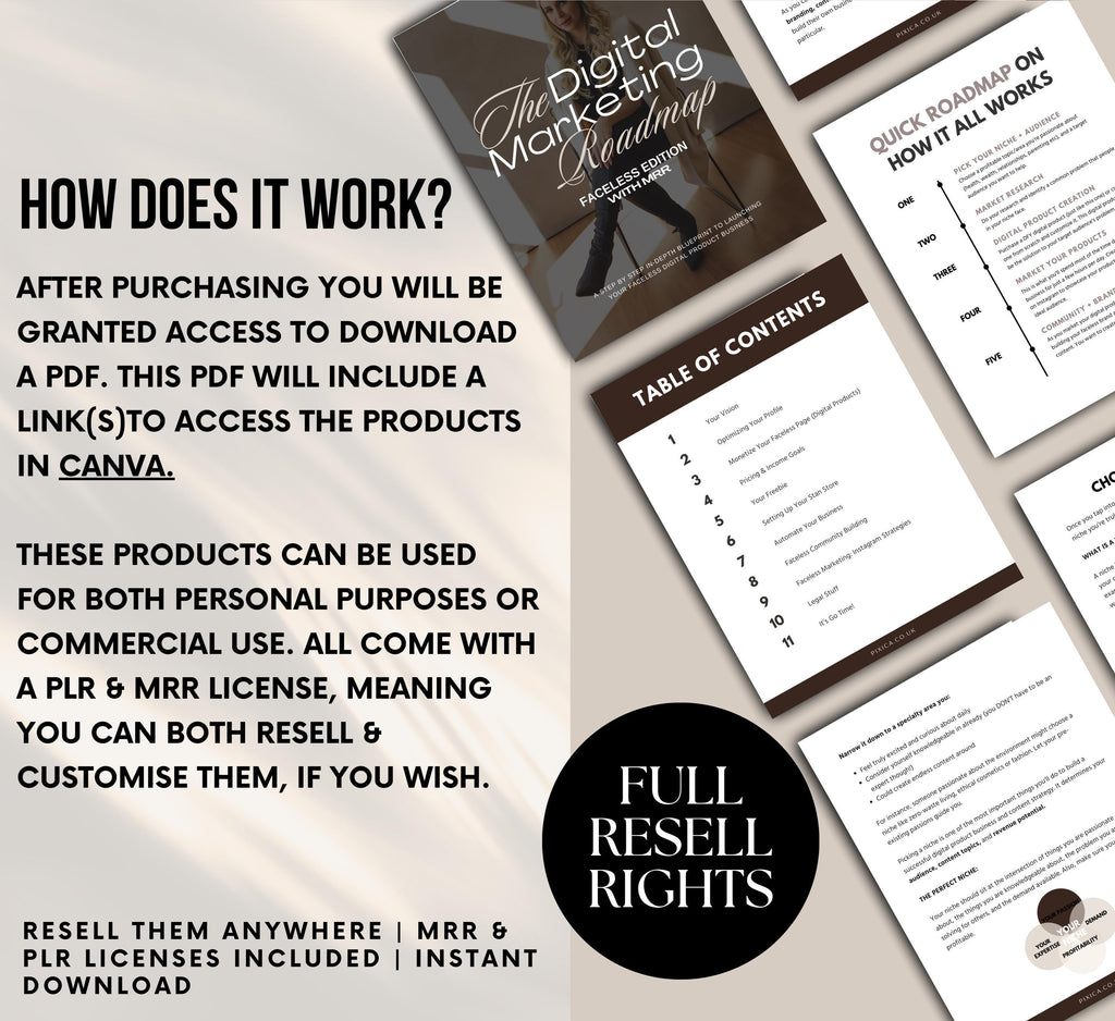 PLR/MRR Faceless Marketing Ebook