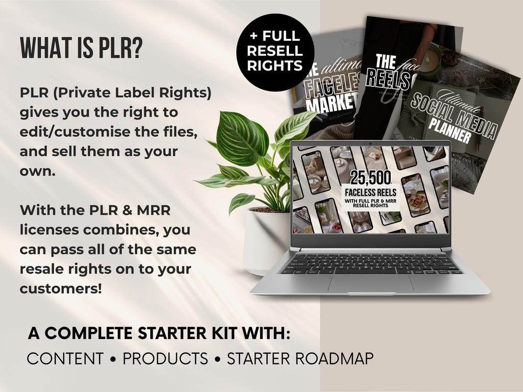 Start A Faceless Digital Product Business - Starter Kit