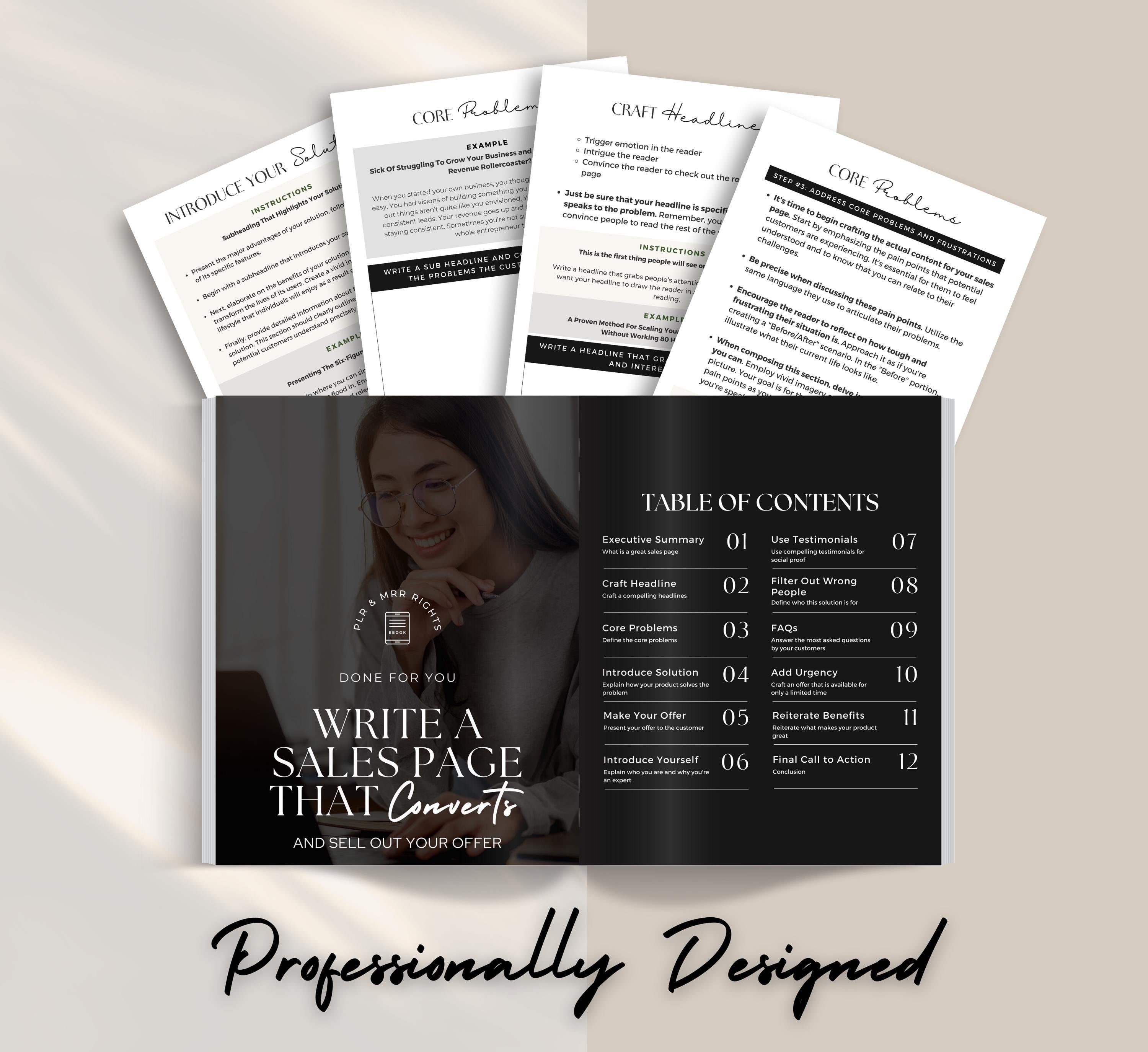 PLR/MRR Sales Page Ebook Guide