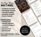 PLR/MRR Social Media Planner