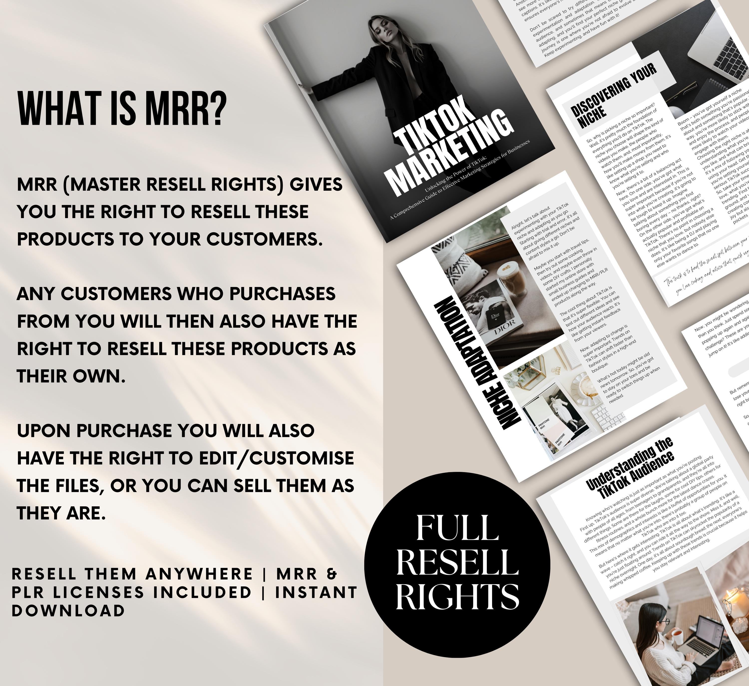 PLR/MRR TikTok Digital Marketing Guide