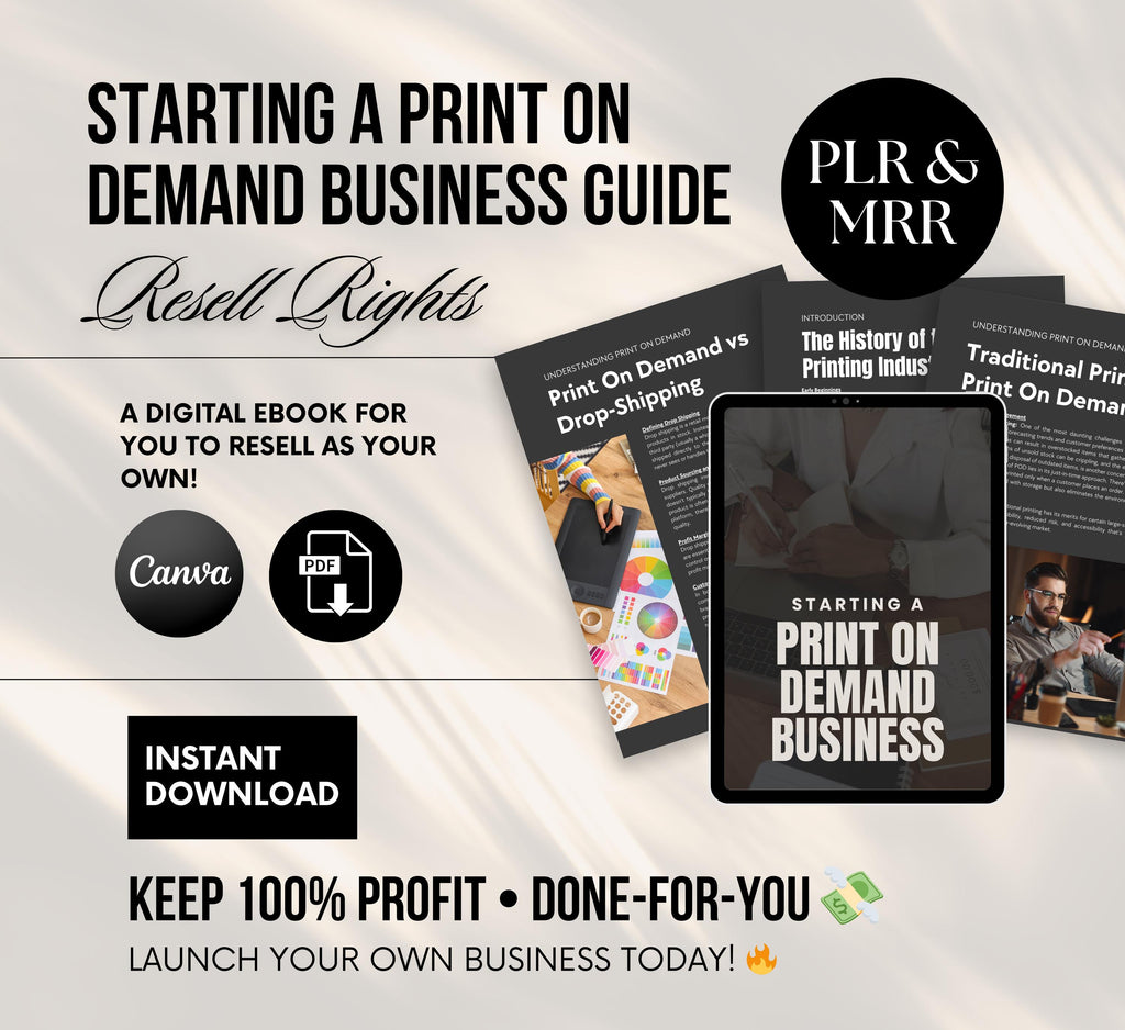 PLR/MRR Print on Demand Business Guide