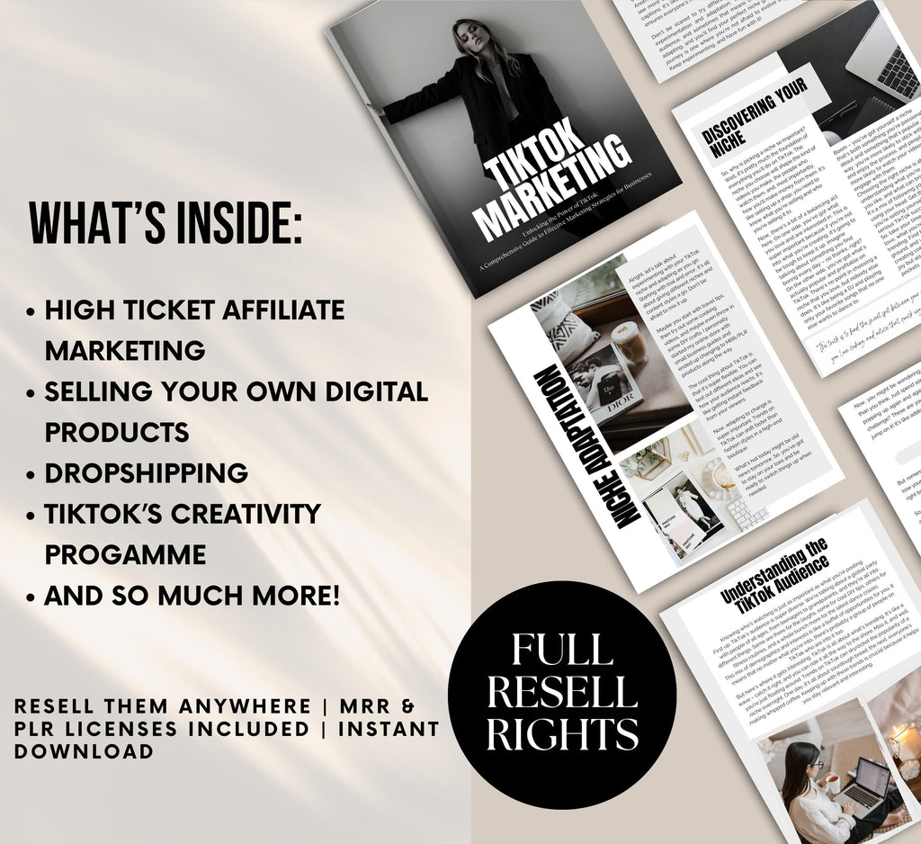 PLR/MRR TikTok Digital Marketing Guide