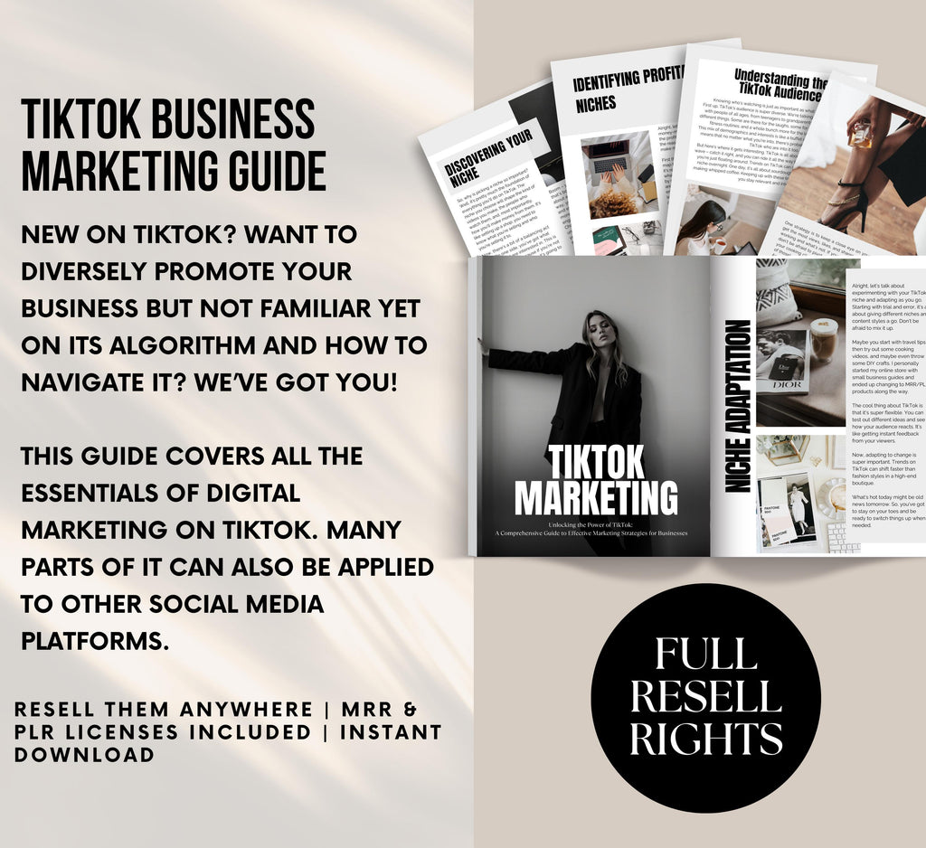 PLR/MRR TikTok Digital Marketing Guide