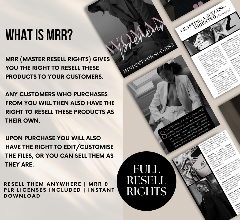 PLR/MRR Womanpreneur Success Ebook Guide