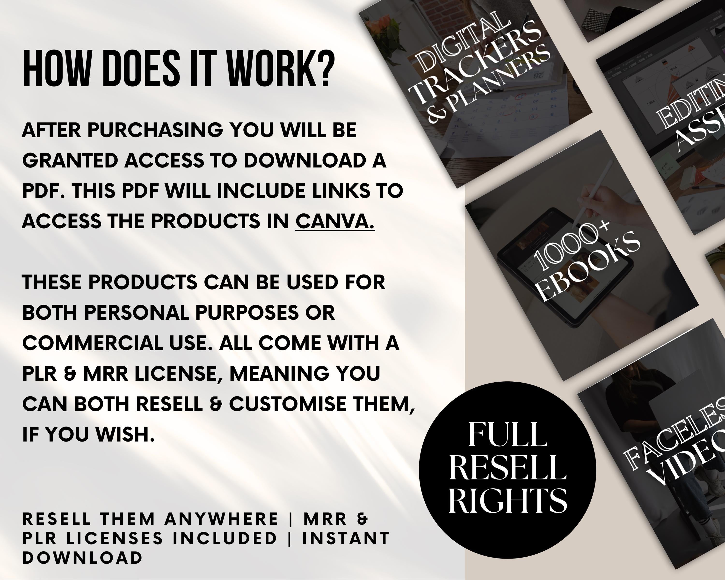 PLR/MRR 10,000+ Digital Products