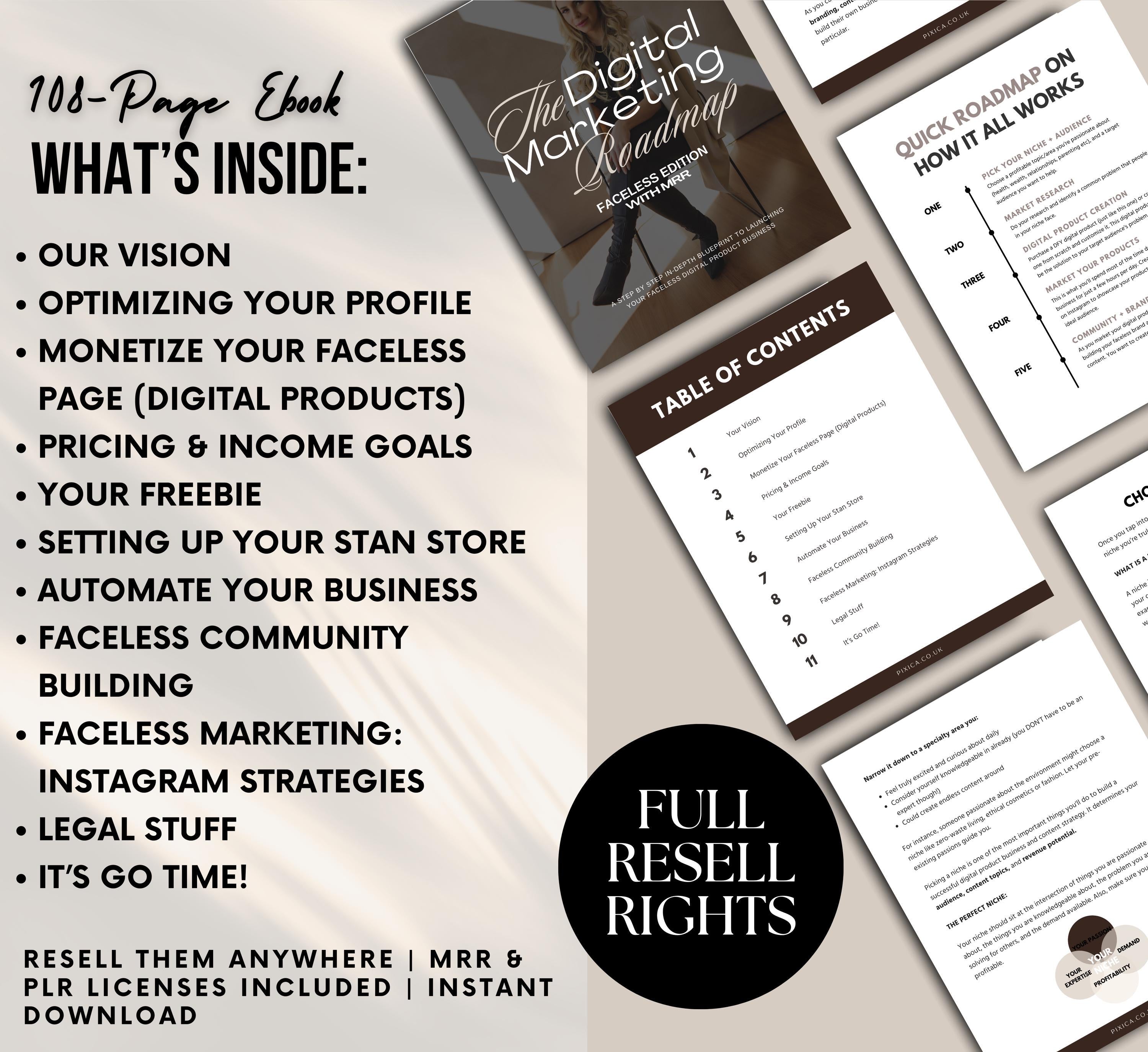 PLR/MRR Faceless Marketing Ebook