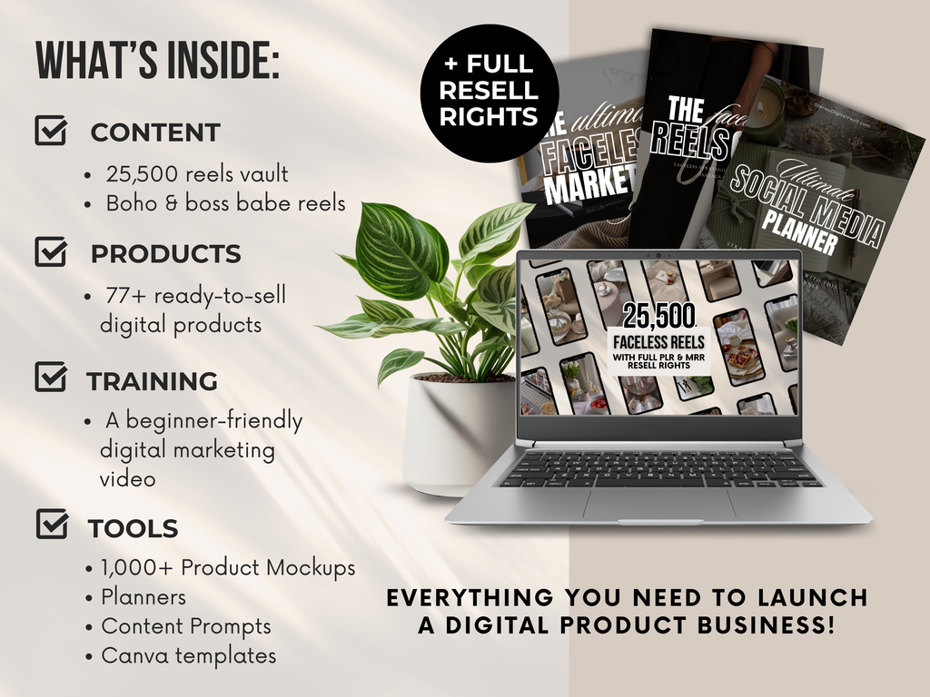 Start A Faceless Digital Product Business - Starter Kit
