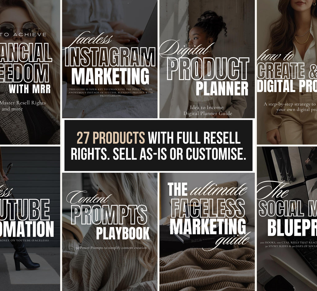 Start A Faceless Digital Product Business - Starter Kit