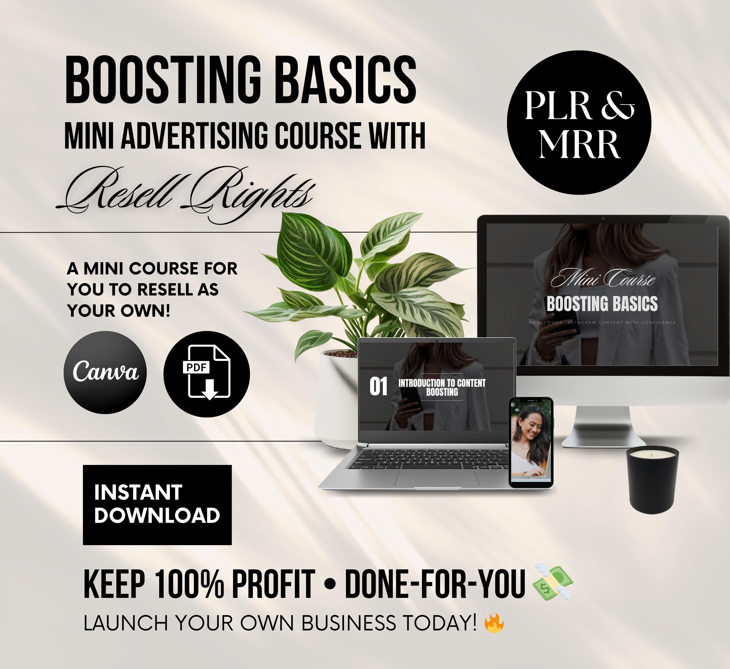 PLR/MRR Instagram Boosting Basics Course