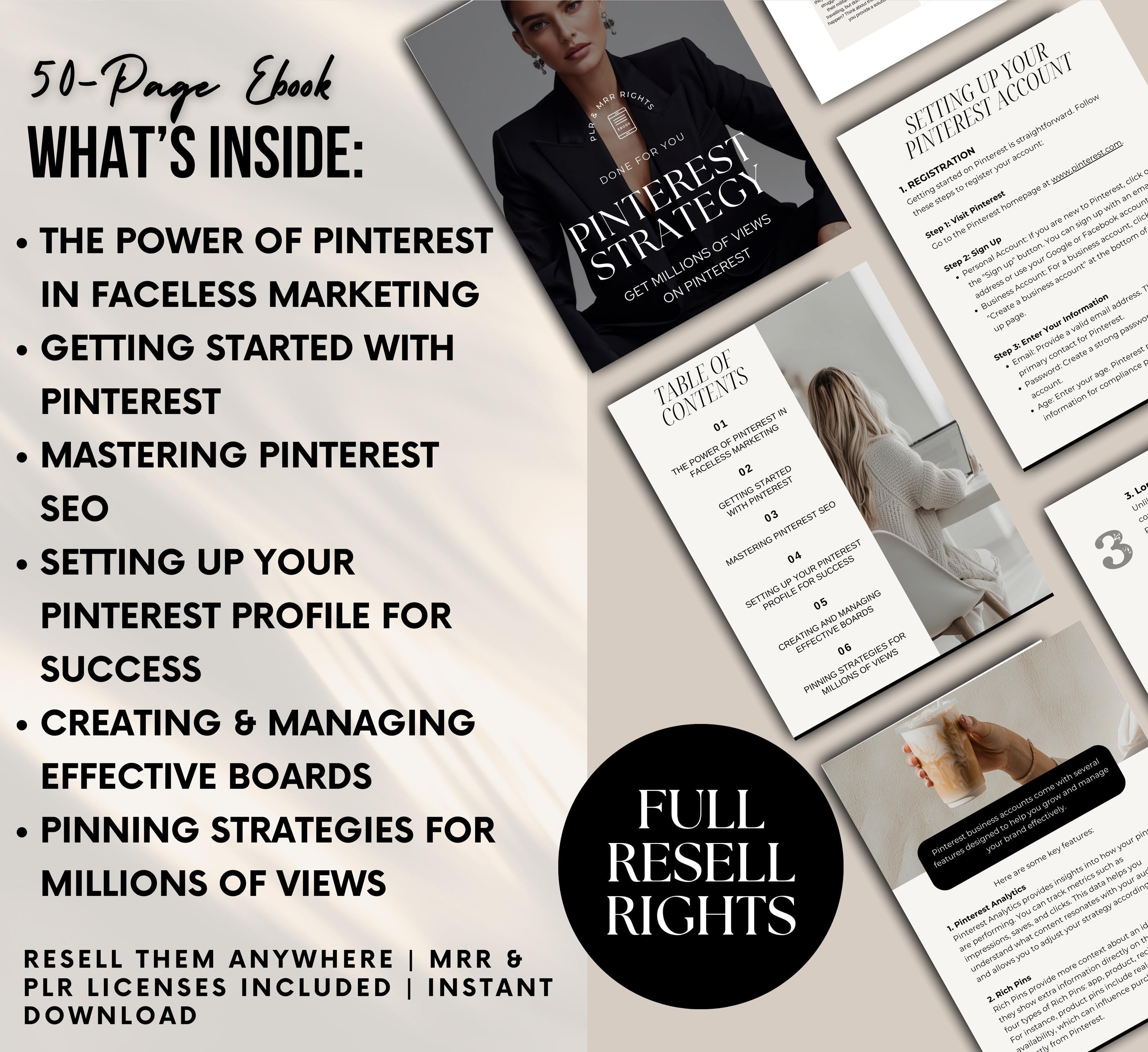 PLR/MRR Pinterest Marketing Ebook