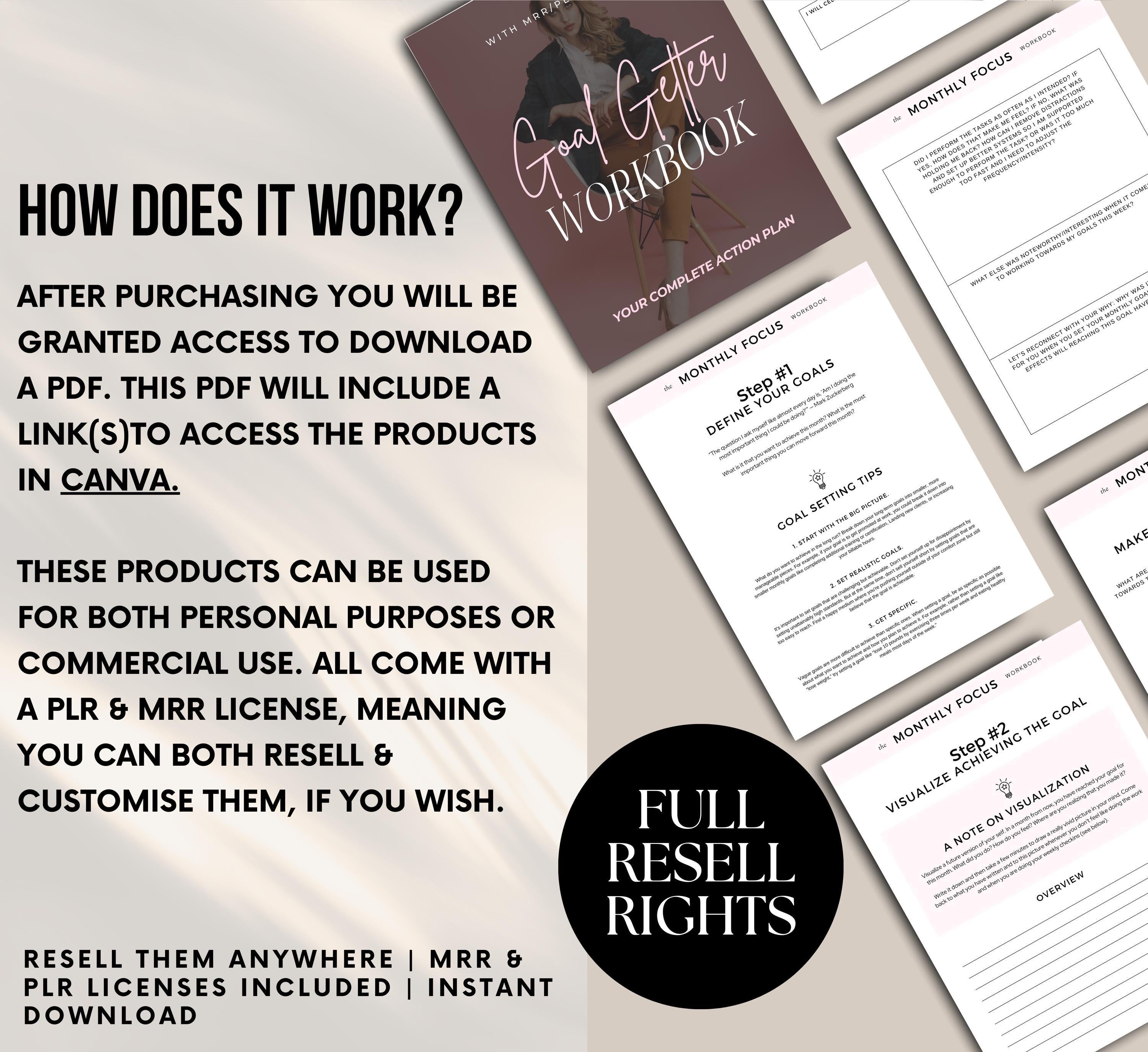 PLR/MRR Goal Getter Workbook