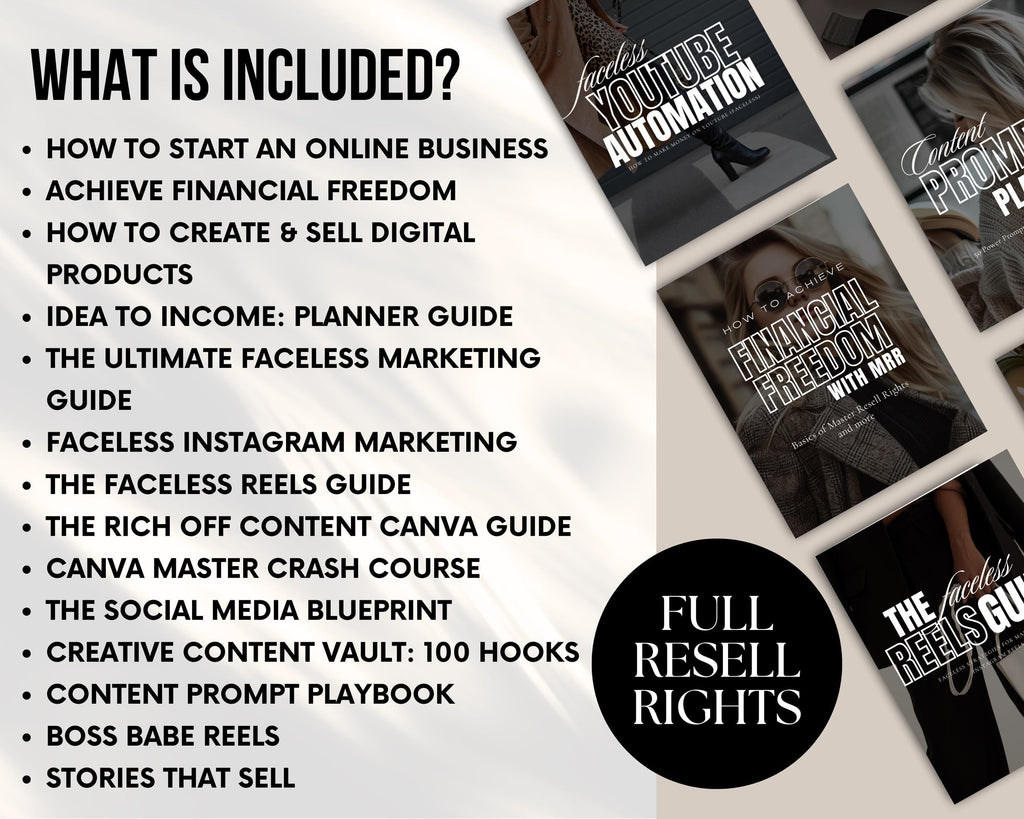 Start A Faceless Digital Product Business - Starter Kit
