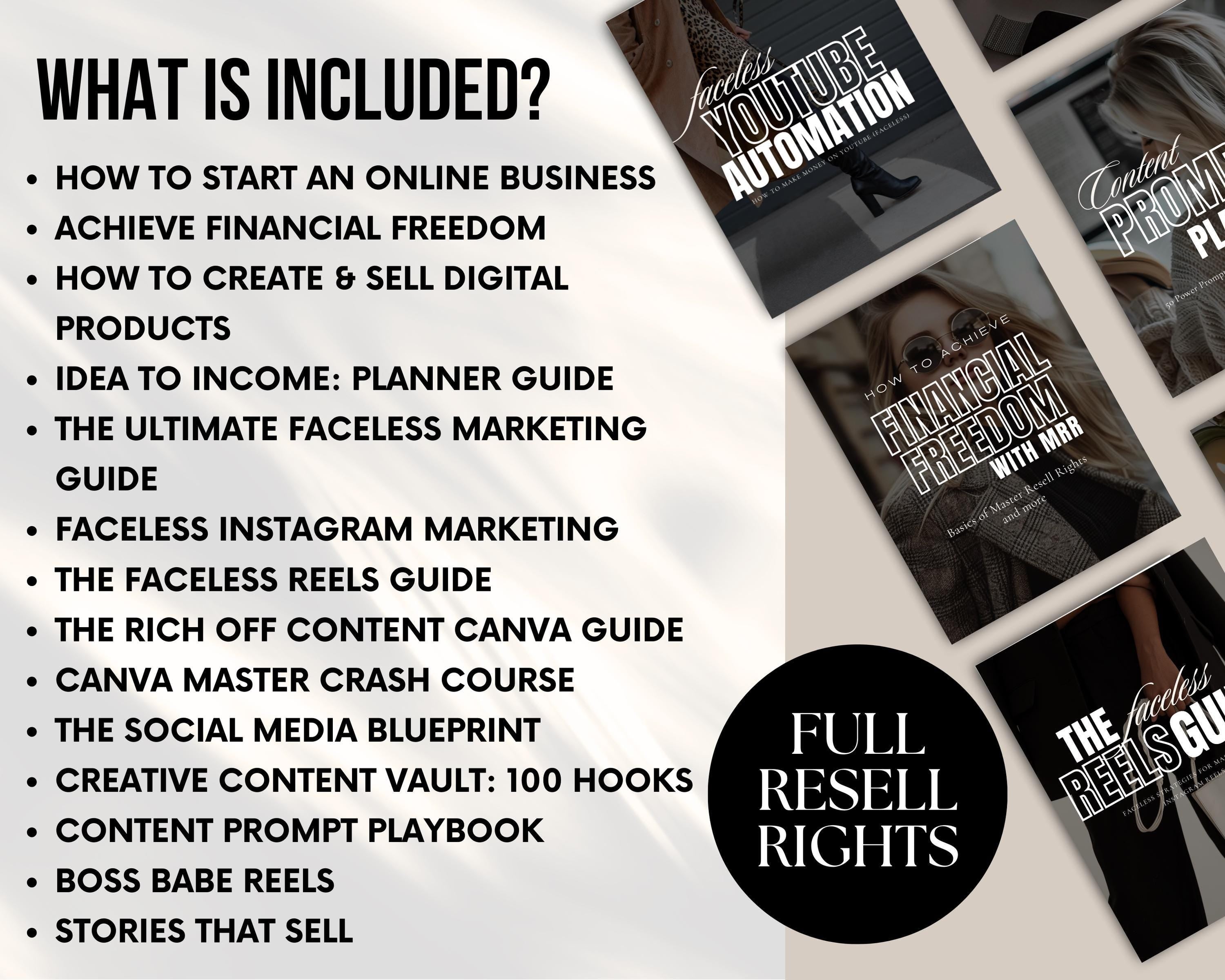 Start A Faceless Digital Product Business - Starter Kit
