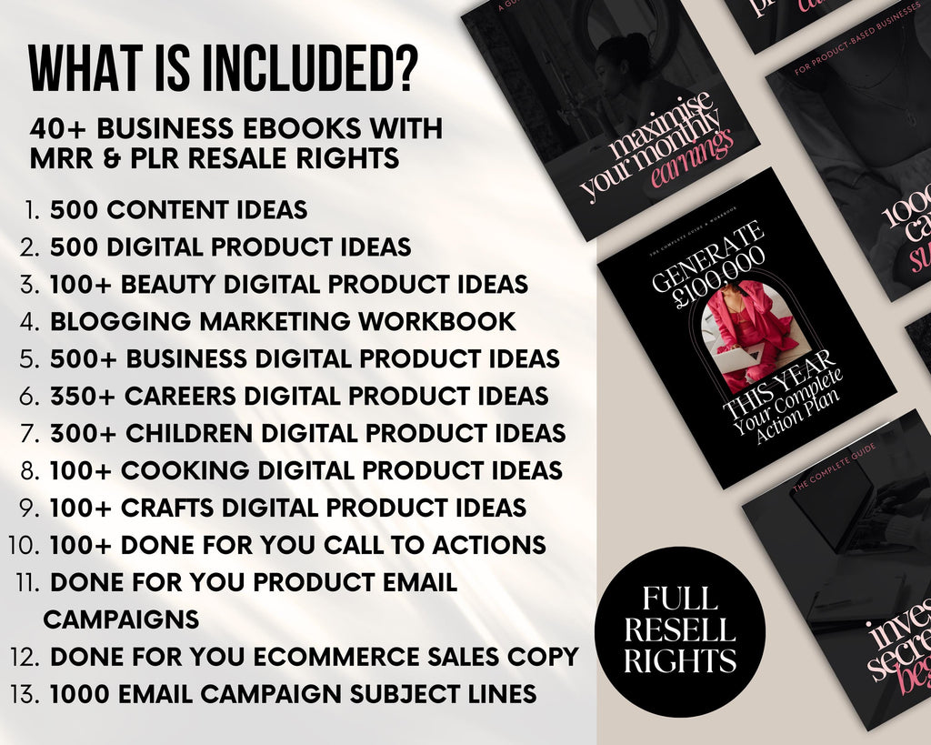 PLR/MRR Huge 50+ Business Ebooks Bundle