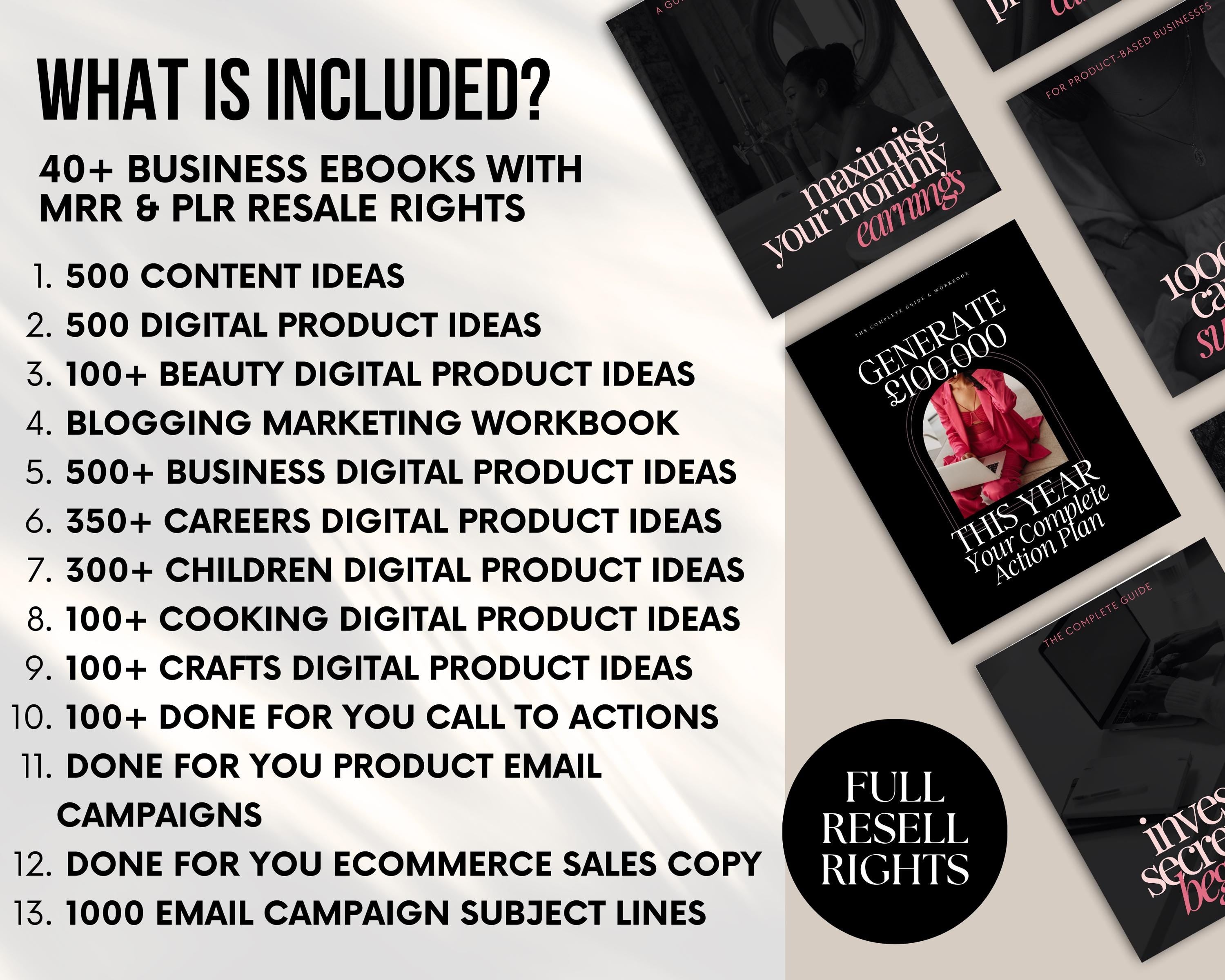 PLR/MRR Huge 50+ Business Ebooks Bundle