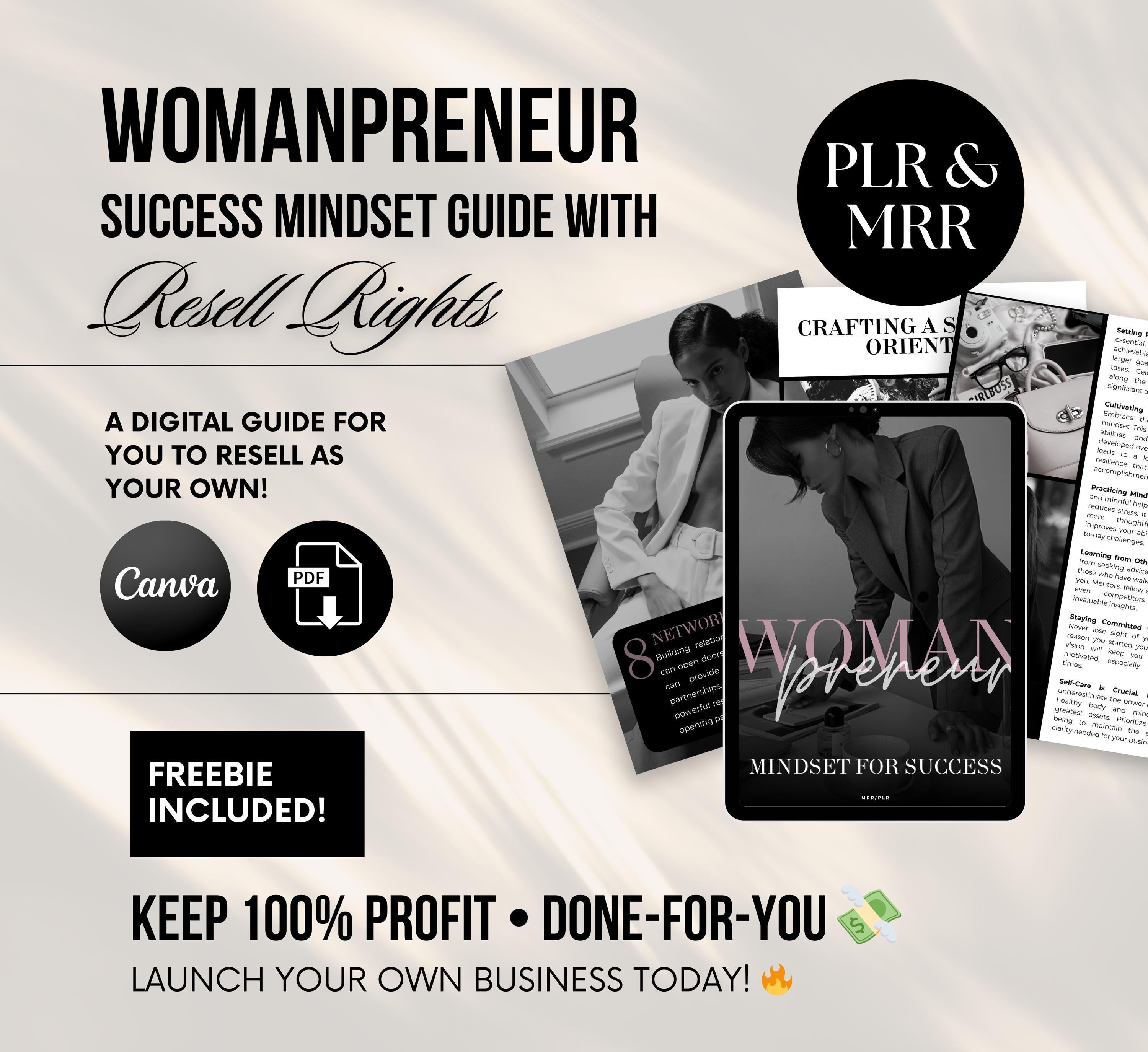 PLR/MRR Womanpreneur Success Ebook Guide