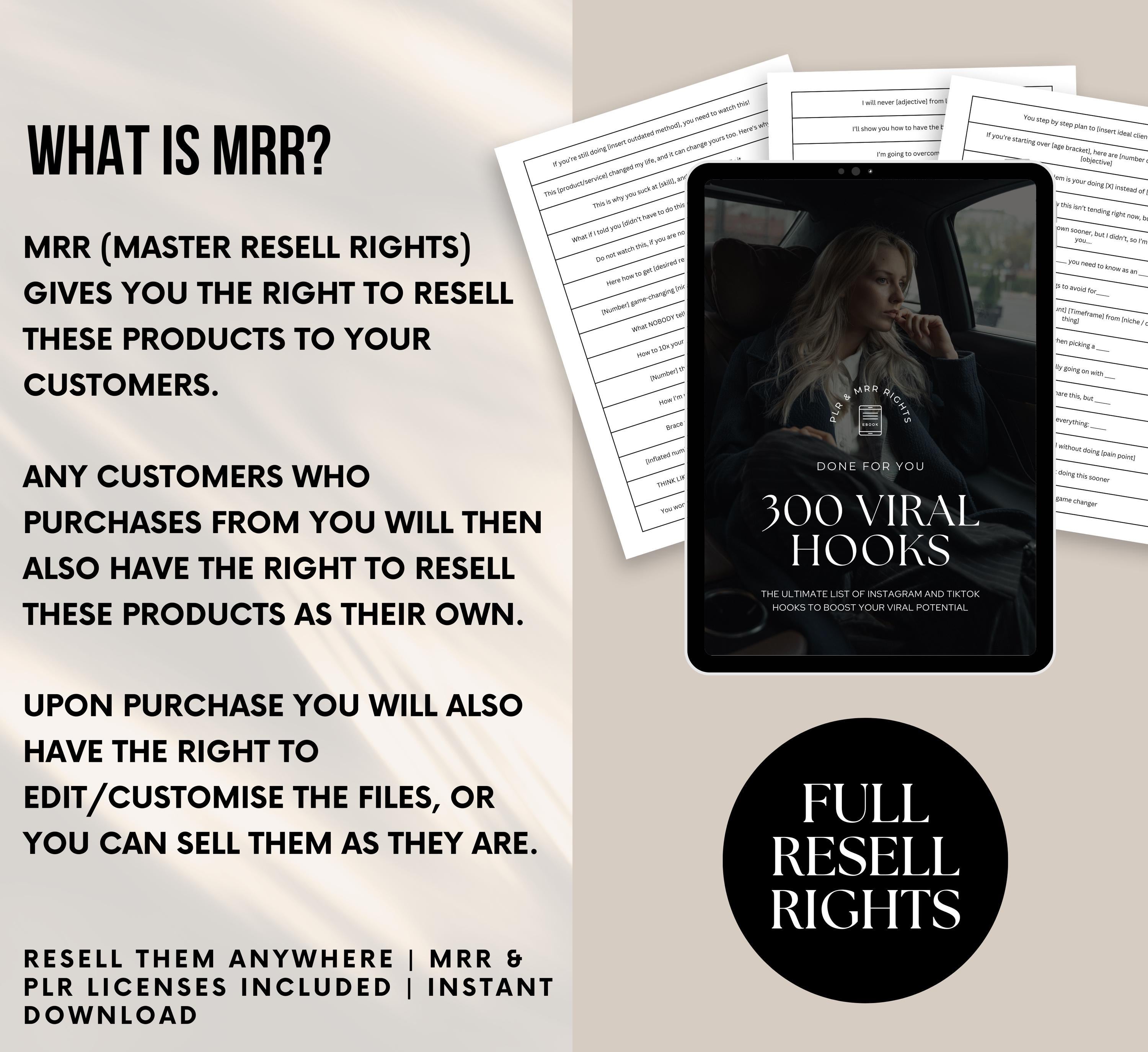 PLR/MRR 300 Viral Social Media Prompts