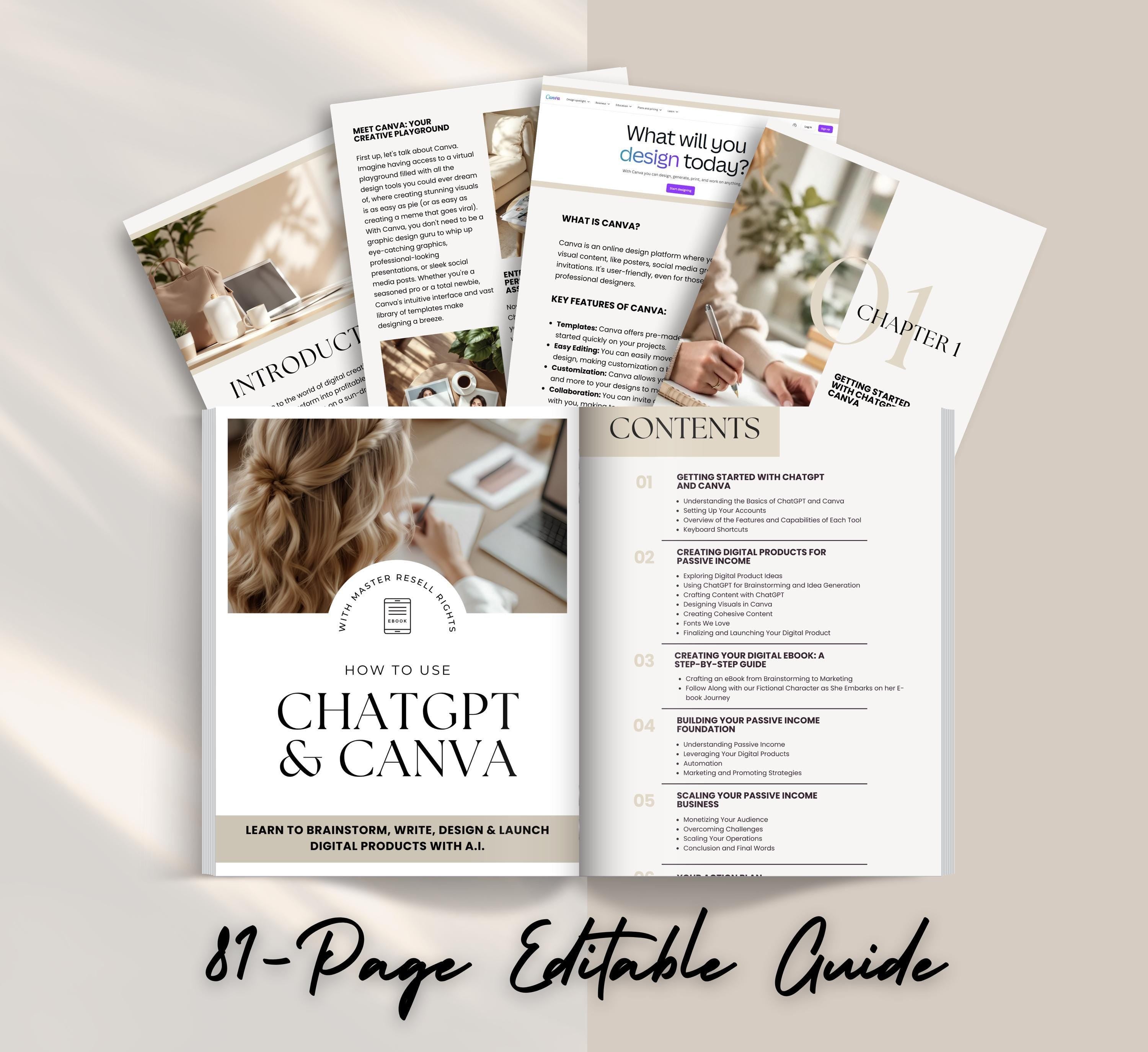 PLR/MRR ChatGPT & Canva Guide