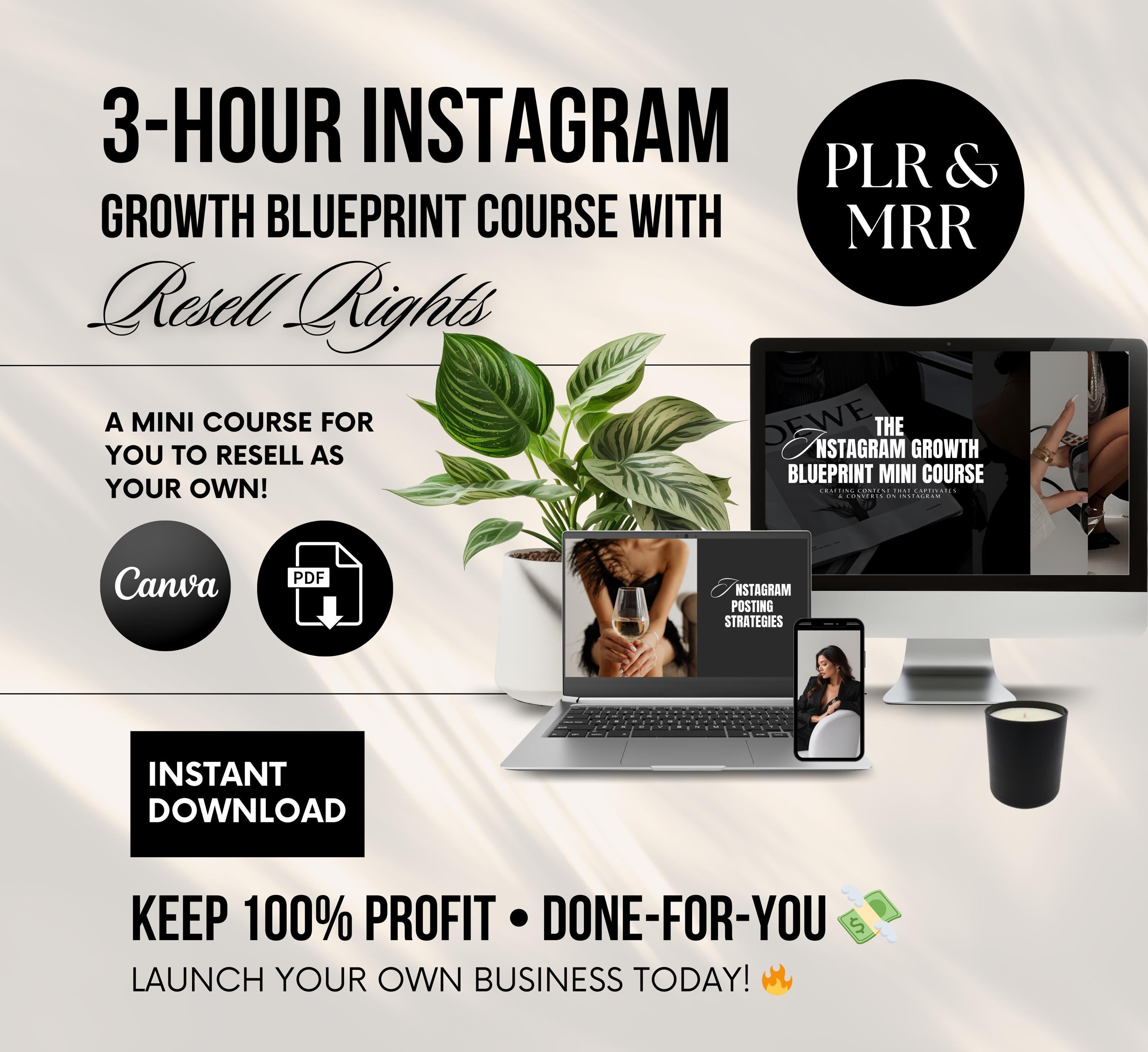 PLR/MRR Instagram Marketing Course