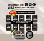 PLR/MRR 1000s Products Digital Product Vault