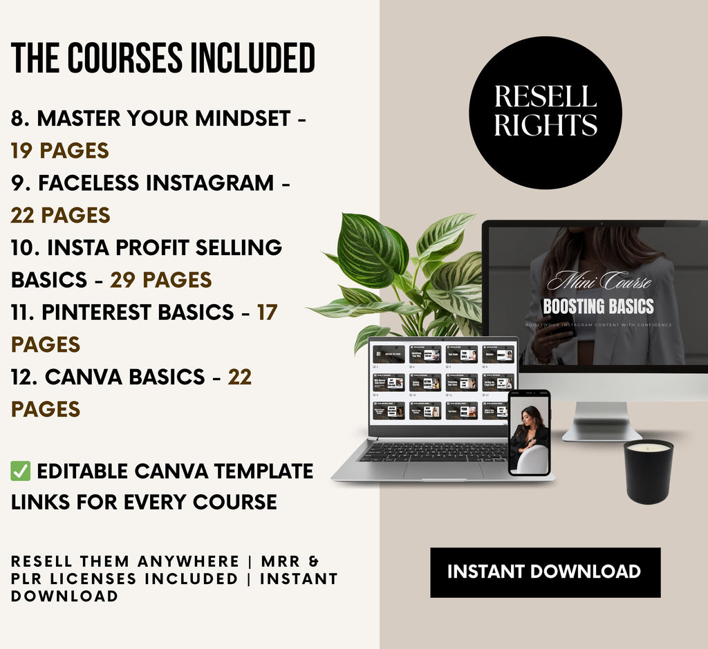 PLR/MRR 12 Digital Marketing Courses