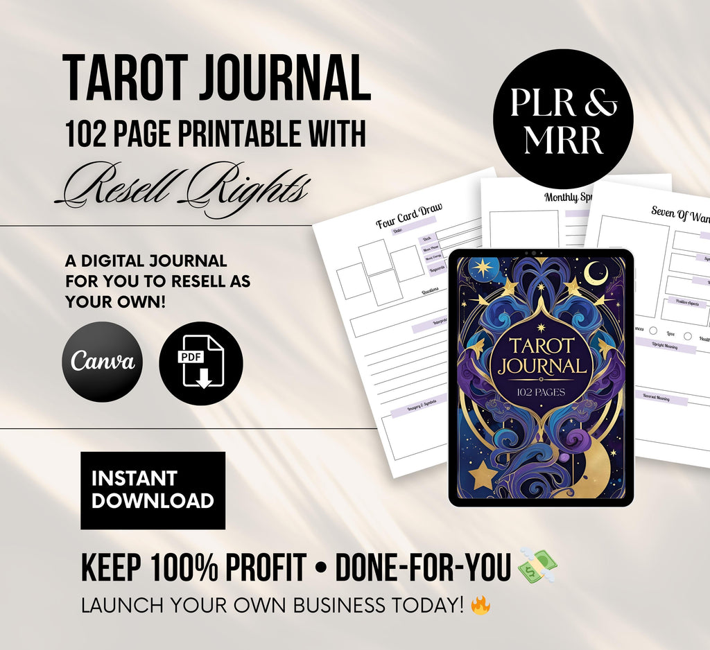 PLR/MRR Digital Tarot Journal