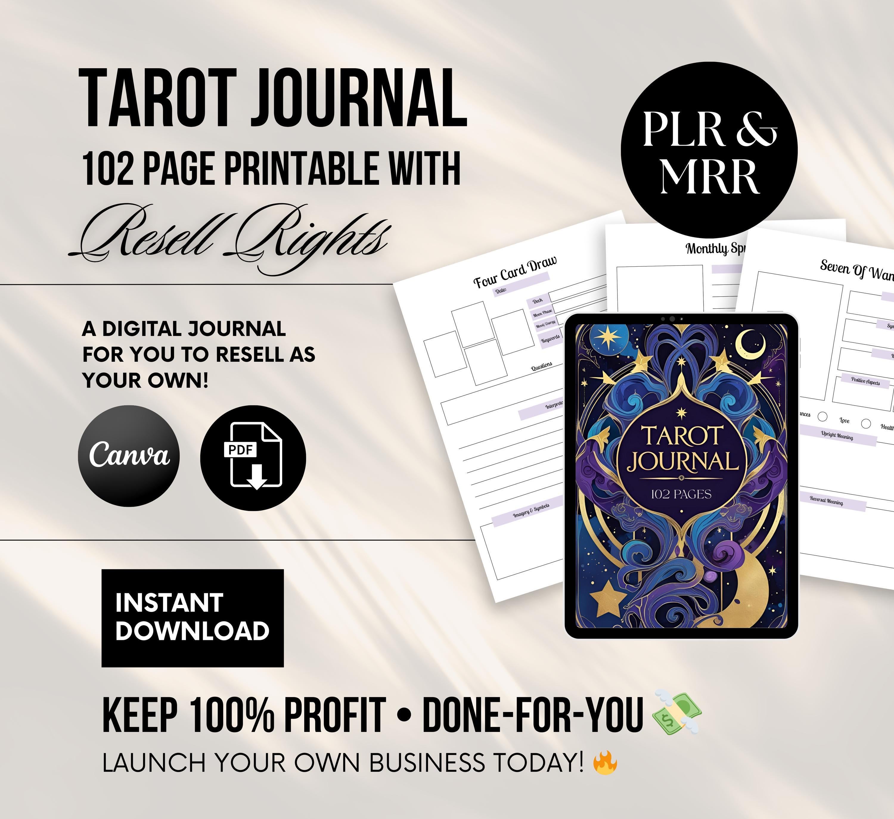 PLR/MRR Digital Tarot Journal
