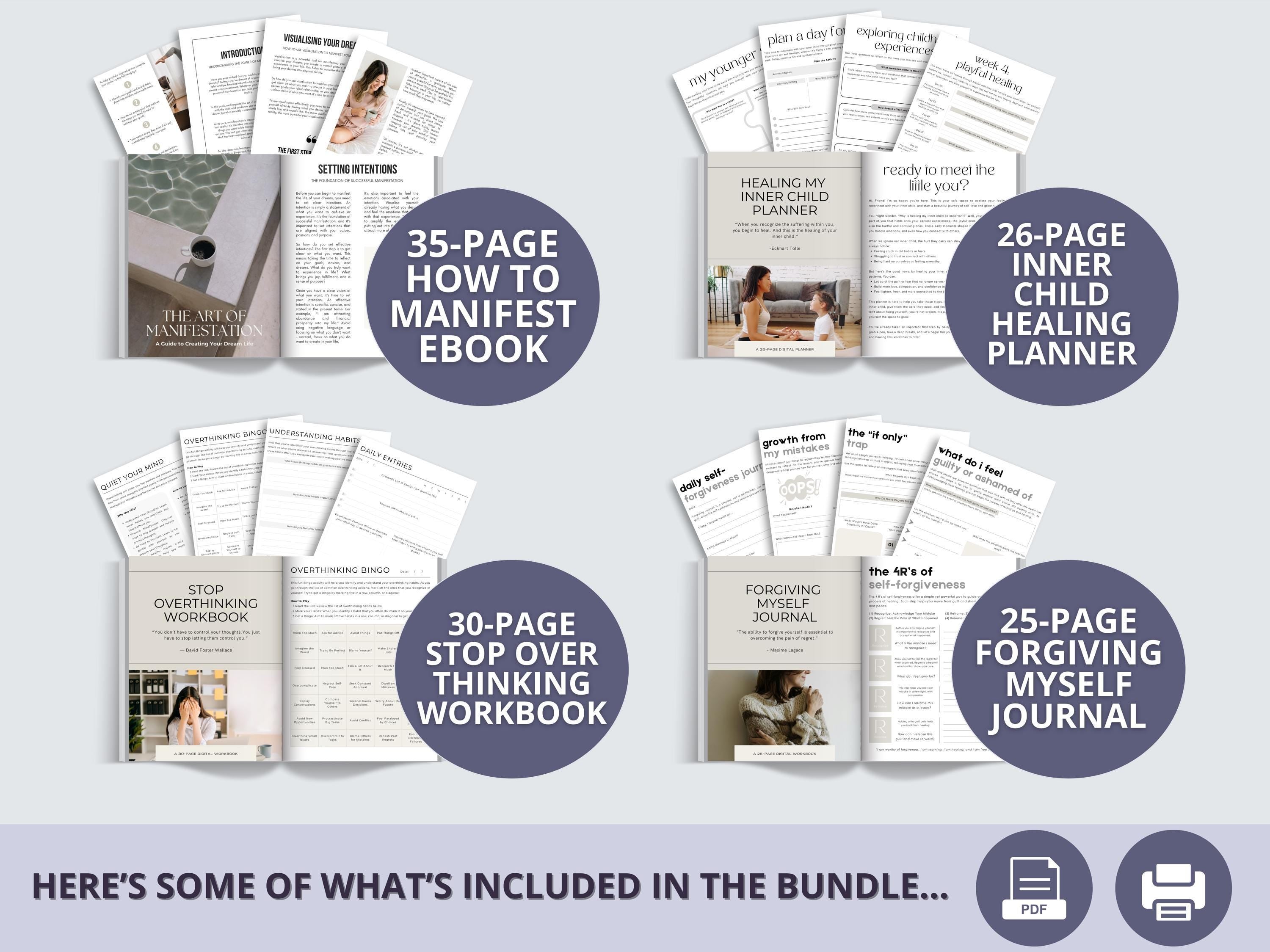 PLR/MRR 3600+ Pages Spiritual & Wellness Planners, Journals & Workbooks